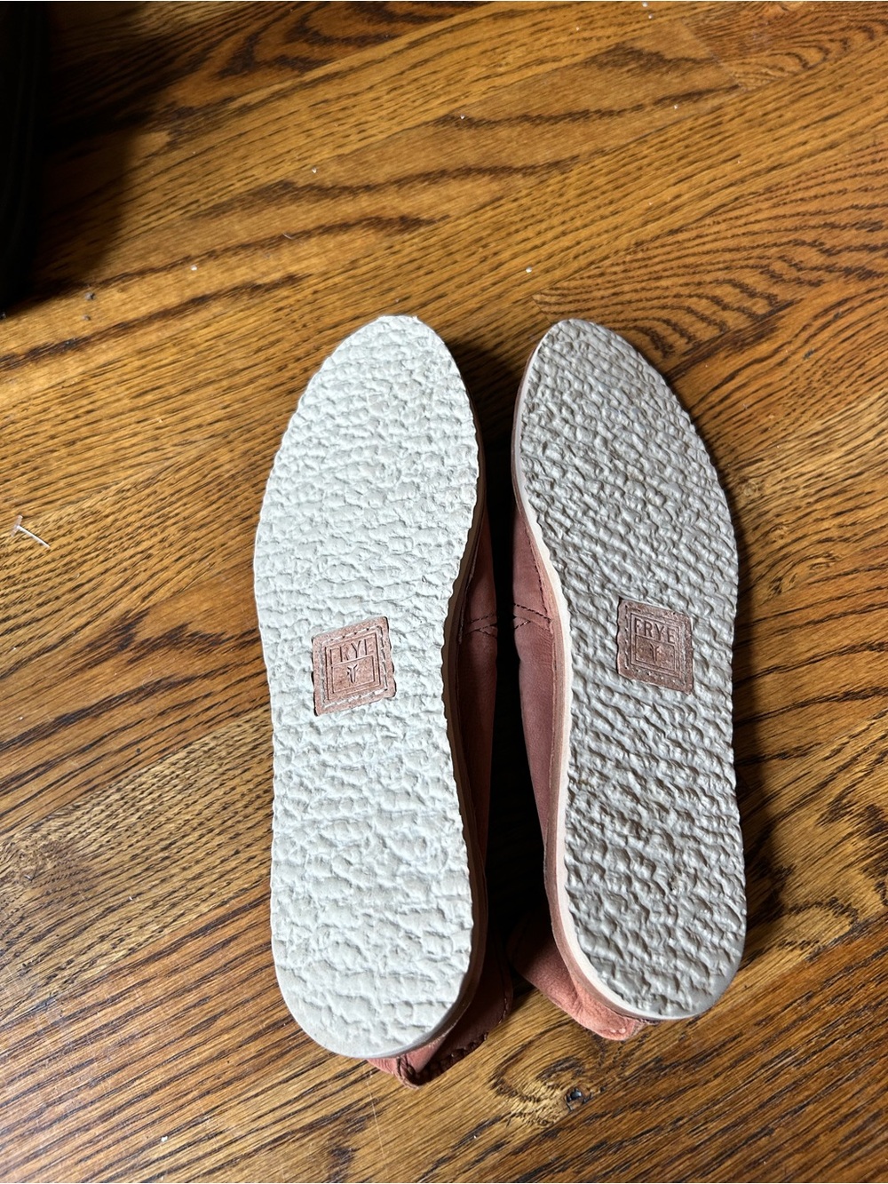 FRYE Dusty Rose Leather Slip-On Flats Loafers Size 8 Comfort Casual Shoes - Picture 6 of 6